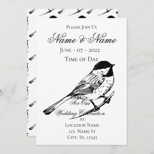 Zwartwitkapje Thunder_Cove Kaart (Voorkant / Achterkant)