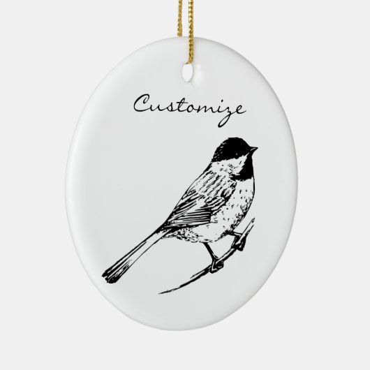 Zwartwitkapje Thunder_Cove Keramisch Ornament (Rechts)