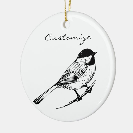 Zwartwitkapje Thunder_Cove Keramisch Ornament (Links)