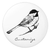 Zwartwitkapje Thunder_Cove Keramische Knop (Voorkant)