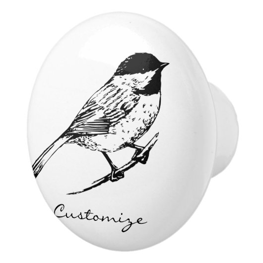 Zwartwitkapje Thunder_Cove Keramische Knop (Rechts)