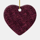 Zwartwitklepafdruk Keramisch Ornament (Achterkant)