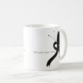 Zwartwitlint-lintvlinder Koffiemok (Voorkant rechts)