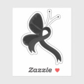 Zwartwitlint-lintvlinder Sticker (Vel)