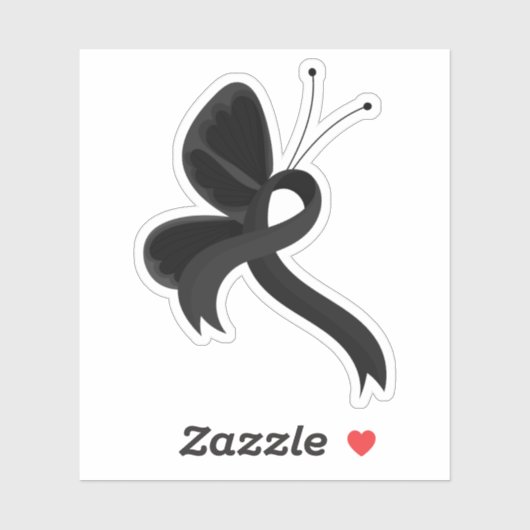 Zwartwitlint-lintvlinder Sticker (Vel)