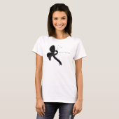 Zwartwitlint-lintvlinder T-shirt (Voorkant volledig)