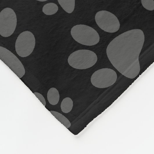 Zwartwitpafdruk Fleece Deken (Hoek)