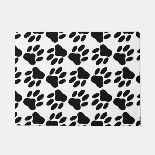 Zwartwitschilderafdrukken overal deurmat (Voorkant)