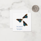 Zwartwitstaartvlinder Notitiekaartje (Voorkant / Achterkant in situ)