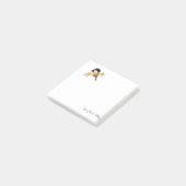 Zwartwittevogel Post-it® Notes (Schuin)