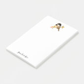 Zwartwittevogel Post-it® Notes (Schuin)