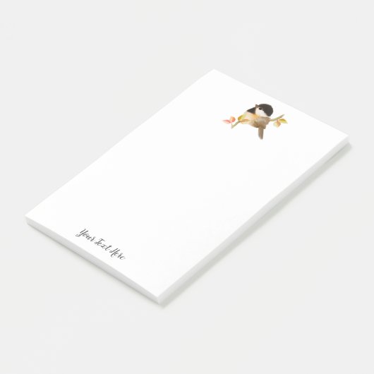 Zwartwittevogel Post-it® Notes (Schuin)