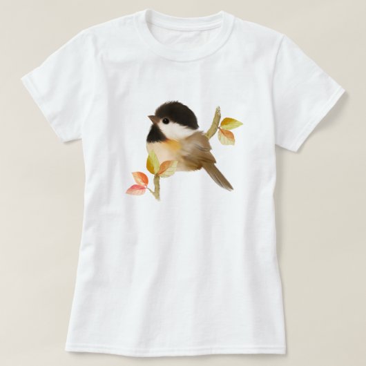 Zwartwittevogel T-shirt (Design voorkant)