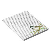 Zwartwittevogelnaam, gelaagd notitieblok (Schuin)