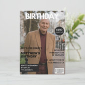 Zwarze Grappige Tijdschrift Cover Foto 83ste verja Kaart (Staand voorkant)