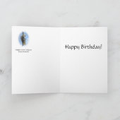 Zwavel Crest Cockatoo Verjaardag Kaart (Binnen)