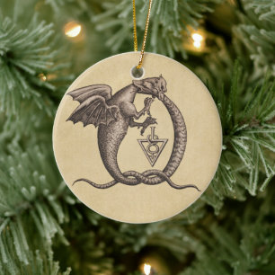 Zwavel- en kwiktrekkers keramisch ornament