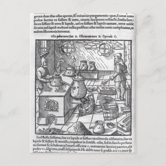 Zwavel gebruiken briefkaart (Voorkant)
