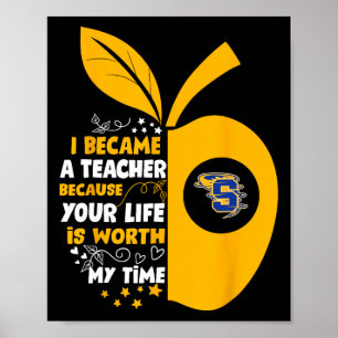 Zwavel Gouden Tors Logo Ik Ben Leraar Geworden Hs Poster