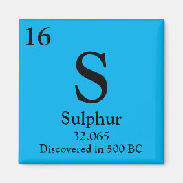 zwavel periodiek tabel magneet