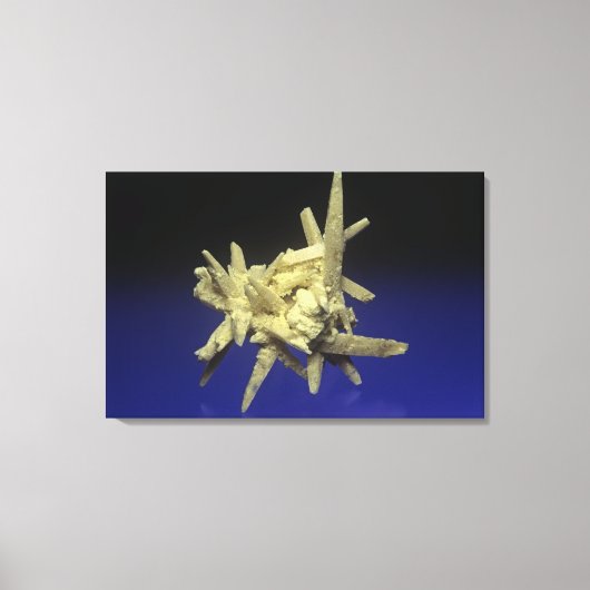 Zwavel (S) op Celestite, Polen Canvas Afdruk (Voorkant)