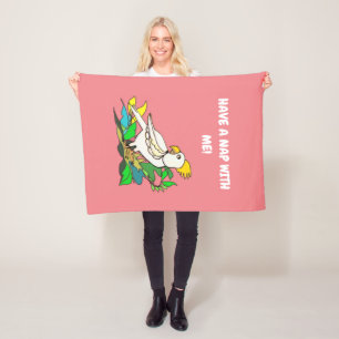 Zwavelcockatoeage Fleece Deken