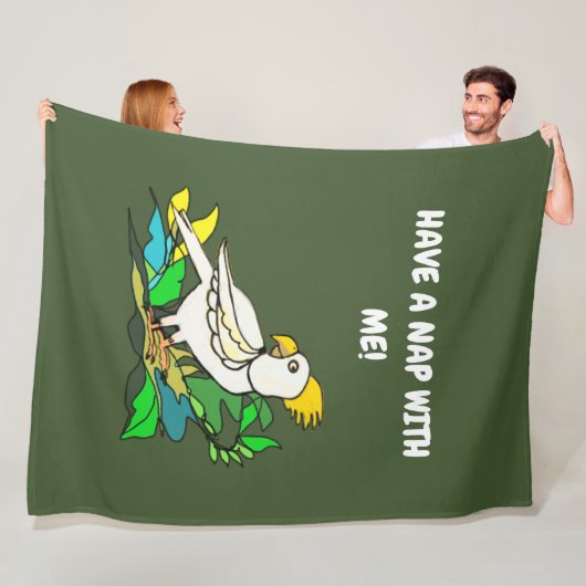 Zwavelcockatoeage Fleece Deken (In situ)