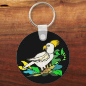 Zwavelcockatoeage Sleutelhanger (Voorkant)