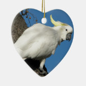 Zwavelcockatoen Keramisch Ornament (Rechts)