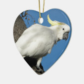 Zwavelcockatoen Keramisch Ornament (Links)