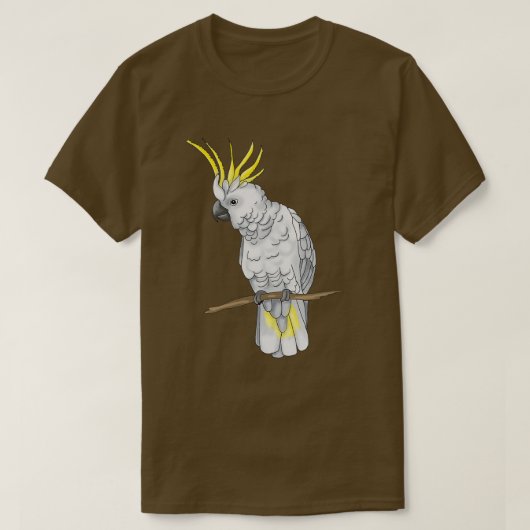 ZwavelCrested Cockatau 2 T-shirt (Design voorkant)