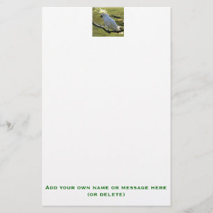 ZwavelCrested Cockatau in Australië Briefpapier