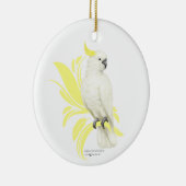 ZwavelCrested Cockatau Keramisch Ornament (Rechts)