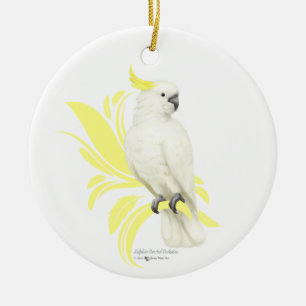 ZwavelCrested Cockatau Keramisch Ornament