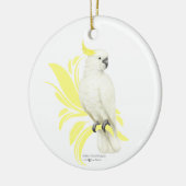 ZwavelCrested Cockatau Keramisch Ornament (Links)