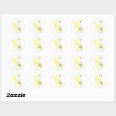ZwavelCrested Cockatau Ronde Sticker (Vel)