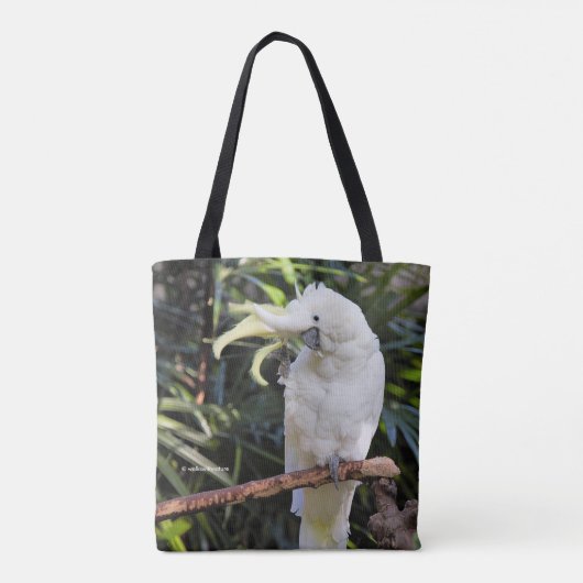ZwavelCrested Cockatoengolven op de fotograaf Tote Bag (Achterkant)