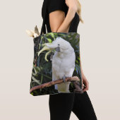 ZwavelCrested Cockatoengolven op de fotograaf Tote Bag (Dichtbij)