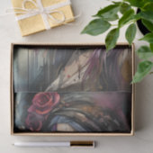 Zwavelig Kleurrijk Rood Lips Vrouw Decoupage Papie Tissuepapier (Geschenk)