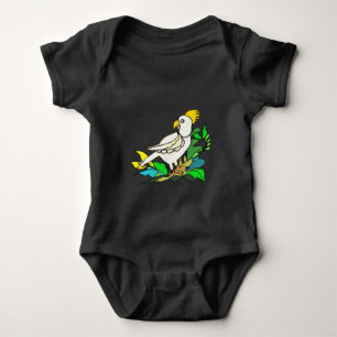 Zwavelkuifkakadue baby body romper