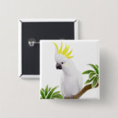 Zwavelverslaafde katkatoenpan vierkante button 5,1 cm (Voorkant /achterkant)