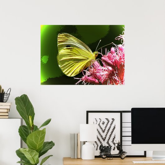 Zwavelvlinderindruk Poster (Thuiskantoor)