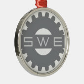 ZWE (Society of Women Engineers) Grey Ornament (Rechts)
