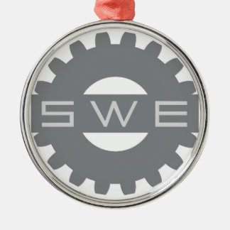 ZWE (Society of Women Engineers) Grey Ornament