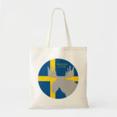 Zweden 2024 met Moose en Flag Canvas tas (Voorkant)