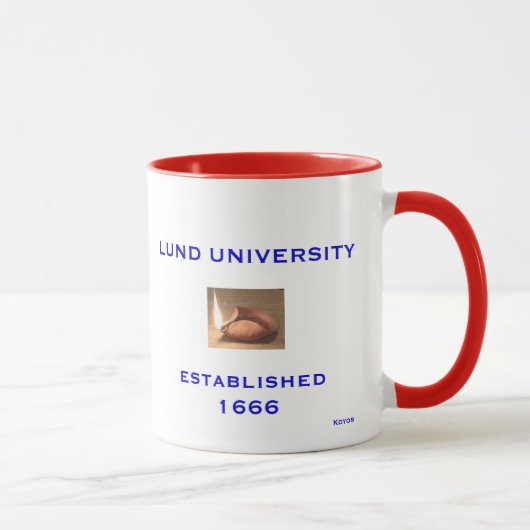 Zweden - Aangepaste Mok voor de Universiteit Lund (Rechts)