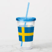 Zweden Acryl Drinkbeker (Achterkant)
