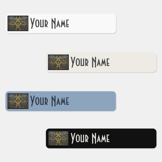 Zweden Art Deco Vlag Custom Waterdichte Naamlabel Labels (Groep)