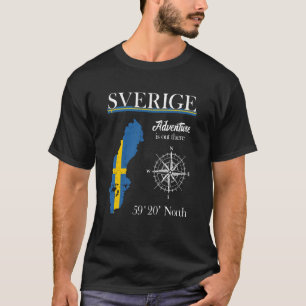 Zweden Avontuur Is Daar Sverige Zweedse Vlag T-shirt