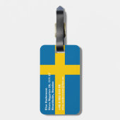 Zweden Bagagelabel (Achterkant verticaal)